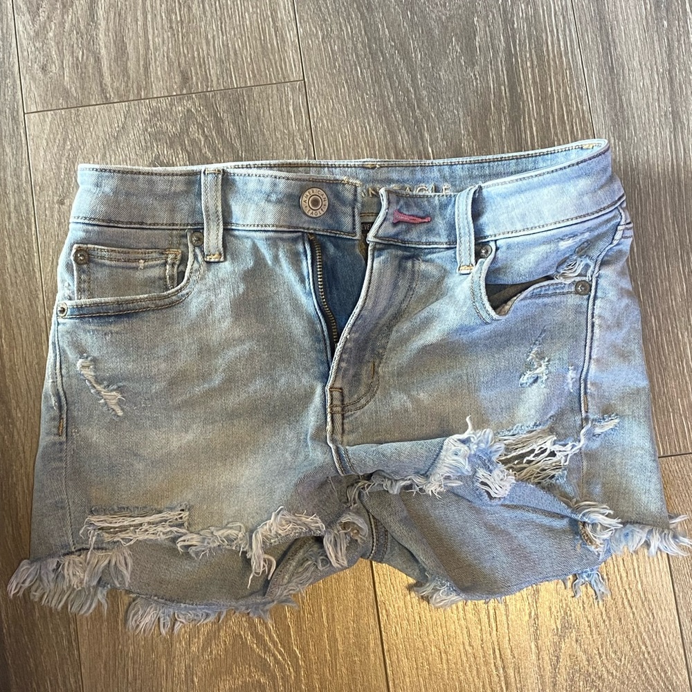 American Eagle Pride Themed Hi-Rise Shortie Shorts Size 2